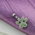 thumbnail image 2 of 1.50Ct Round Cut Real Moissanite ''Paw'' Pendant 14K White Gold Plated Silver, 2 of 3