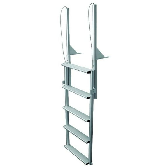 JIF MARINE EFL5-W 5-Wide Step Floating Dock Lift Ladder Anodized Aluminum