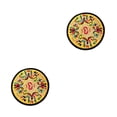 thumbnail image 3 of Inteprter Drinks Coasters Vintage Ethnic Teacup Mat Decoration Portable Embroidered Pads Pad Insulation Table for Friends Housewarming Amarillo 2Conjunto, 3 of 6