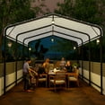 thumbnail image 4 of MOALCOFER 12''x20''Heavy Duty Metal Carport with Galvanized Steel Roof,Outdoor Steel Carport for Car, Boats and Truck, 4 of 8