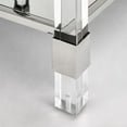 thumbnail image 5 of Home Gear Square Silver End Table with Acrylic Legs, 5 of 5