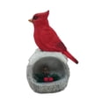 thumbnail image 4 of Estatua de pájaro rojo Shamjiam de Navidad adorno de mesa interior exterior, 4 of 8
