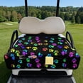thumbnail image 2 of KUIFORTI Dog Paw Print Colorful Golf Cart Seat Cover Provides All-Weather Protection Travel Sports Cart Seat Cushion Covers Compatible with EZGO and More 2 Person Seats Golf Carts, 2 of 7