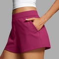 thumbnail image 7 of 4-Way Stretch Womens Shorts Casual Comfy High Waisted Golf Hiking Lounge Athletic Short with Pockets, 7 of 7