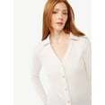 thumbnail image 4 of Free Assembly Women's Open V-Neck Collared Cardigan, Lightweight, 4 of 6
