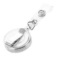 thumbnail image 2 of Retractable Ski Pass ID Card Badge Holder Key Chain Reels With Clip White, 2 of 5
