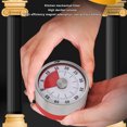 thumbnail image 4 of Mechanical Countdown Timer, Stainless Steel Kitchen Timer with Magnetic Base Visual Countdown Timer for Cooking Study Sports, 4 of 7