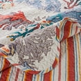 thumbnail image 3 of Barefoot Bungalow Atlantis Coastal Quilted Throw Blanket, Coral, 3 of 5