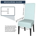 thumbnail image 5 of ZICANCN Blue Check Plaid Chair Protectors Seat Covers , Dining Chair Slipcovers for Dining Room Hotel Kitchen Gingham Pattern Squares, 5 of 8