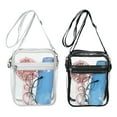 thumbnail image 3 of Unique Bargains Sac à Main en PVC Transparent Approuvé pour le Stade, Noir/blanc, Pack de 2, 3 of 6