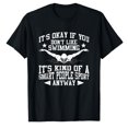 thumbnail image 1 of AALJY Mens Funny Athlete Swimming It's A Smart People Sport Swimmer,quality polyester T-shirt, 1 of 5