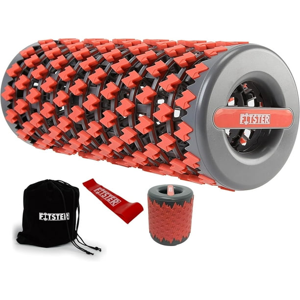 Collapsible premium foam roller, tissue, travel size, retractable , for