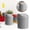 Grey, variant on Mini Desk Can with Swing Lid - 0.5 Gallon Small Countertop Garbage Bin with Cover, Compact Tabletop Waste Basket for Office, Bathroom, Bedroom - Desktop Can