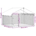 thumbnail image 4 of vidaXL Chenil Extérieur pour Chien avec Toit 200x200x150 cm, 4 of 5