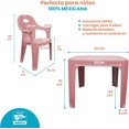 thumbnail image 4 of Mesa l con Sillas de Colores - para Dibujar o Comer - Escuela y Hogar (Rosa), 4 of 5
