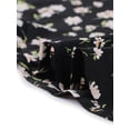 thumbnail image 7 of INSPIRE CHIC Women's Floral Leopard Print Ruffle A-Line Midi Skirt, 7 of 7