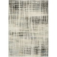 thumbnail image 2 of Nourison Washable Decor 5'3" x 7' Ivory Blue Modern Indoor Rug, 2 of 9