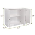 thumbnail image 2 of Buffet Cabine with 3 Door, Kitchen Storage Cabinet with Adjustable Shelf, Coffee Bar Accent Cabinets for Living Room, Entryway, White, 2 of 9