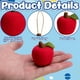 thumbnail image 1 of Juego de 12 adornos colgantes navideños de terciopelo | Adornos de peluche rojo suave para árbol | Decoración festiva para árboles de Navidad, coronas y centros de mesa | Ideas de regalo para, 1 of 9