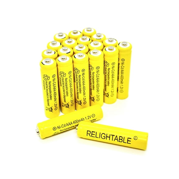 20 PCS RELIGHTABLE 400mAh AAA NiCd 1.2v Rechargeable Batteries Garden Solar U20
