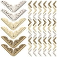 thumbnail image 1 of 60Pcs Alloy Book Corners Metal Book Corners Anti-collision Corner Edge Book Decors, 1 of 8