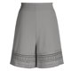 thumbnail image 4 of TaTaai Women's Casual Lace Bohemian Shorts High Elastic Waist Drawstring Wide Leg A-Line Pants with Hollow Out Trim Comfy Spring Summer Beach Vacation Bottoms Gift, 4 of 8