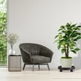 thumbnail image 2 of 4 Pack 12.8" Black Rolling Plant Stand with Caster TeqHome Round Movable Planter Dolly Tray Pallet Outdoor Indoor Tree Flower Stand Planter, 2 of 12