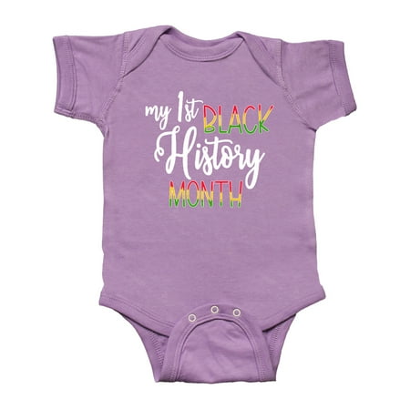 

Inktastic My 1st Black History Month Gift Baby Boy or Baby Girl Bodysuit