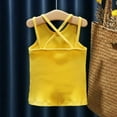 thumbnail image 2 of ZRBYWB Toddler Girl Clothes Toddler Kids Girls Dance Tank Top Racerback Crop Tank Tops Soild Sleeveless Sports Dance Top Ballet Gymnastics Dancewear Fashion Top, 2 of 3