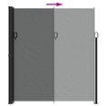 thumbnail image 3 of vidaXL Retractable Side Awning Anthracite 220x300 cm, 3 of 5