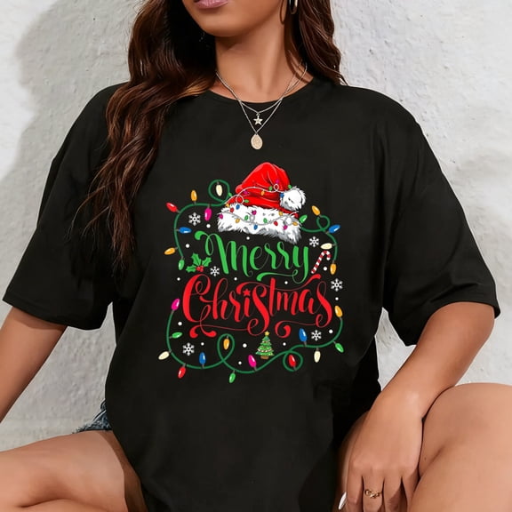100% Cotton Merry Christmas Family Funny Christmas Women Men Xmas Kids T-Shirt