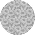 thumbnail image 1 of Ahgly Company Machine Washable Indoor Round Transitional Dark Gray Area Rugs, 5' Round, 1 of 7