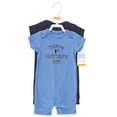 thumbnail image 2 of Hudson Baby Infant Boy Cotton Rompers, Boy Mothers Fathers Day, 9-12 Months, 2 of 4