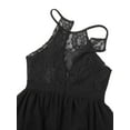 thumbnail image 7 of renvena Girls Halter Lace Chiffon Wedding Bridesmaid Dress Princess Junior Formal Party Prom Black 14, 7 of 7