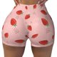 thumbnail image 2 of Fotbe Cute Strawberry C Shorts Sin Costuras – Shorts Deportivos de Cintura Alta para Mujer, Elásticos para Gimnasio, Yoga, Running o Ciclismo-Small, 2 of 8