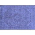 thumbnail image 1 of Ahgly Company Indoor Rectangle Abstract Blue Modern Area Rugs, 5' x 7', 1 of 4