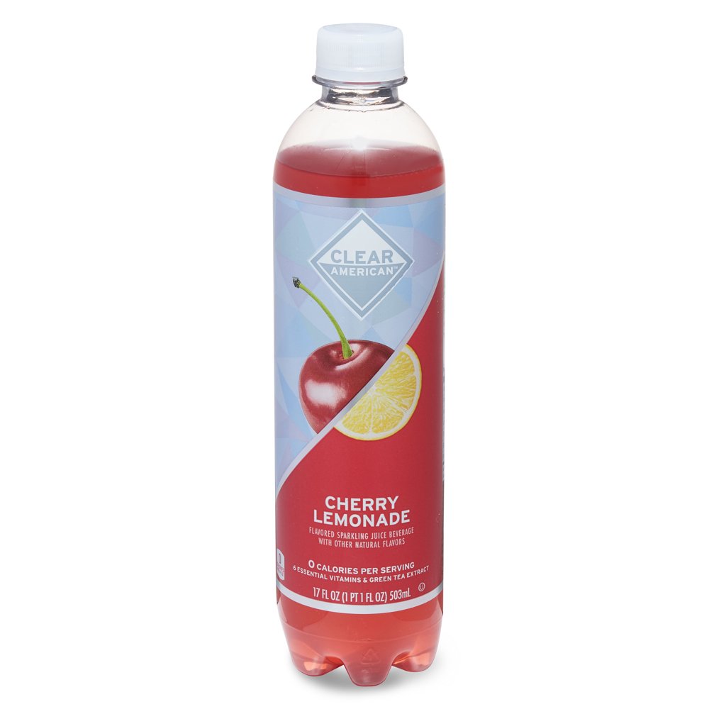 Clear American Ice Cherry Lemonade Flavored Sparkling Juice Beverage