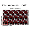 thumbnail image 3 of jejeloiu Vintage Skeleton Fabric by the Yard 2 Yards,Gothic Theme Room Decor Fabric by the Yard,Romance Rose Flower Fabric for Sewing For Child,Breathable Home Decor, 3 of 6