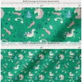 thumbnail image 2 of Soimoi Green Cotton Voile Fabric Unicorn & Rainbow Nature Printed Craft Fabric by the Yard 56 Inch Wide, 2 of 7