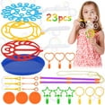 thumbnail image 3 of 23PCS Kids Bubble Wand Set Heart Star Bubble Stick Toy Bubble Wand Assortment, 3 of 9