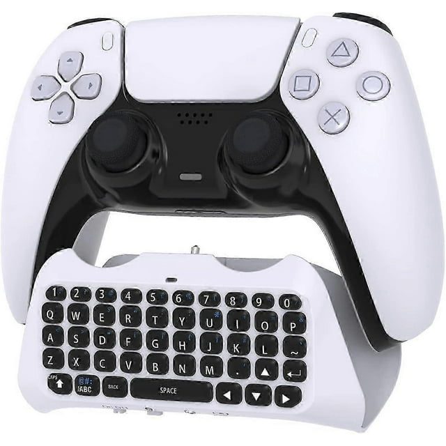 Ps5 - Wireless Bluetooth Game Chatpad Keyboard, 47 Keys Keypad - Built-in Speaker 3.5mm Headset Audio Jack Compatible With Dualsense Controller