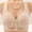 Khaki, variant on Jelly Bras For Women Front Closure Bra For Senior Women Plus Size Full Coverage Comfort Wireless Support Pink S-Xxl