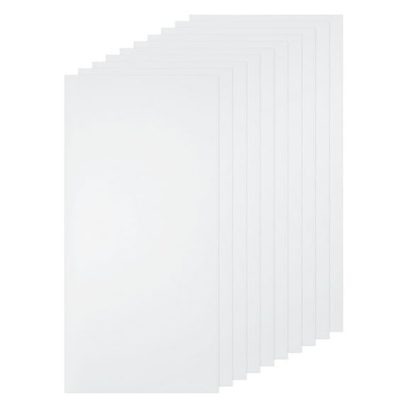 Uxcell 10Pcs Clear Plastic Sheets 8" x 4" x 0.01" Transparent Flexible Sheet Panels with Protective Paper