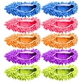 thumbnail image 1 of Microfiber Mop Slippers Shoes for Floor Cleaning, 10 Pieces Reusable Dust Mops, 1 of 7