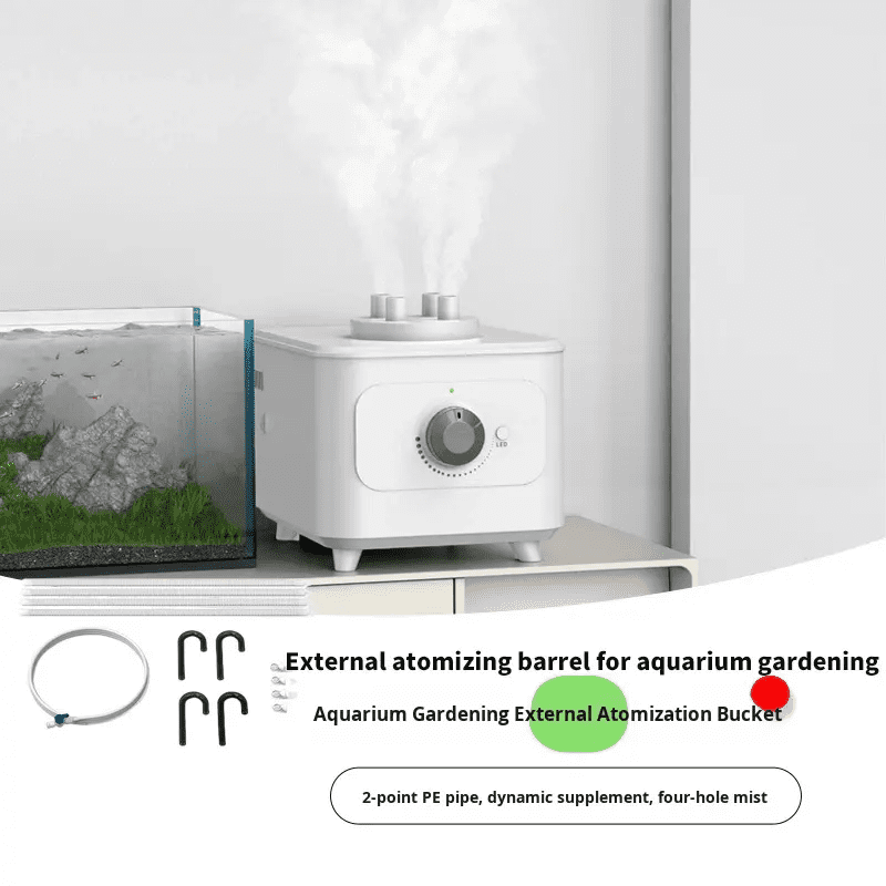 Automatic Refill Ultrasonic Mist Humidifier Bucket, Landscape Atomizer for Aquarium Fish Pond Garden Scenery