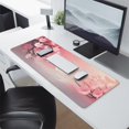 thumbnail image 5 of Floral Computer Mouse Mat,Japanese Cherry Blossom Sakura Tree Branch Soft Pastel Watercolor Mouse Pad with Rectangle Non-Slip Rubber Mousepad Large, Office Mouse Pad for Women Men Kid 31.5x11.8in, 5 of 7