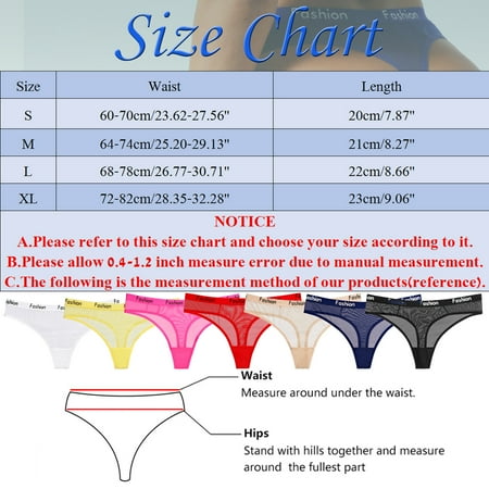 

nsendm Womens Thong Panties Transparent Lace Splicing Panties Cotton Hollow Breathable Corset Lingerie for Women Fishnet Underwear White Large
