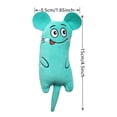 thumbnail image 3 of Cartoon Expression Catnip Plush Toy Soft Teething Chew Toy for Cats Self-entertainment Interactive Pouncing Pet Accessory, Rose Red, 3 of 8