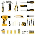 thumbnail image 3 of Tool Set-154 Piece Tool Kit with Cordless Drill, Household Hand Tool for Men Women, Drill Set for Home, Car, Garage, Portable Toolbox Storage Case, 3 of 9