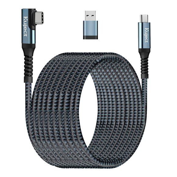 Cable de enlace Kuject de 6 m compatible con Quest 3/2, Rift S/Steam VR